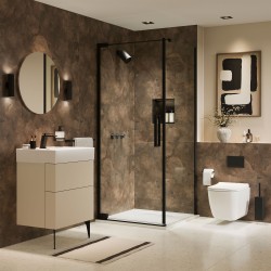 Bronze Smoke Hydrocore - Showerwall Panels - Insitu