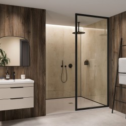 Mocha Pine Hydrocore - Showerwall Panels - Insitu