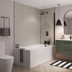 Cloud Terrrazzo Tile Effect - Showerwall Panels