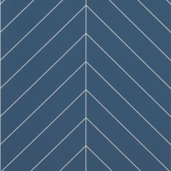 Nordic Blue Chevron Tile Effect - Showerwall Panels - Swatch