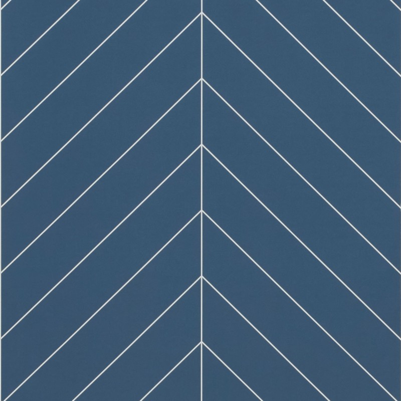 Nordic Blue Chevron Tile Effect - Showerwall Panels - Swatch