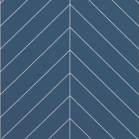 Nordic Blue Chevron Tile Effect - Showerwall Panels - Swatch