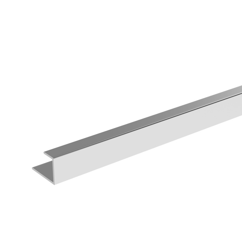Showerwall End Trim - Bright Silver