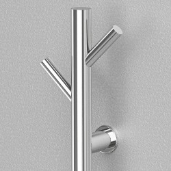 140mm x 1100mm Polished Stainless Steel Dry Electric Coat Robe Hanger Dryer closeup