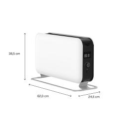 Mill Heat 2000W Designer Electric Free Standing Horizontal Convector Heater