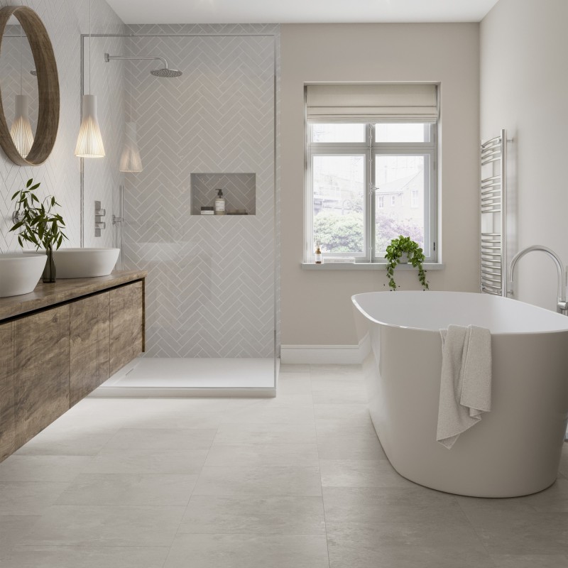 Malmo Livia Rigid Comfort LVT Flooring - Tile - 457mm x 1300mm