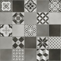 Malmo Kuvio Grey Stick Down 'Freedom' LVT Flooring - Tile - 609mm x 300mm - Swatch