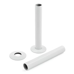 130mm Matt White Pipe Shrouds & Collars