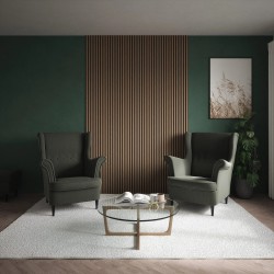 Chesnut Acoustic Wall Panel - 600mm x 2400mm