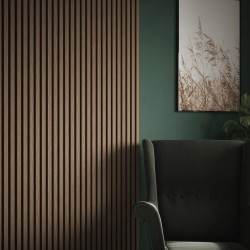 Chesnut Acoustic Wall Panel - 600mm x 2400mm