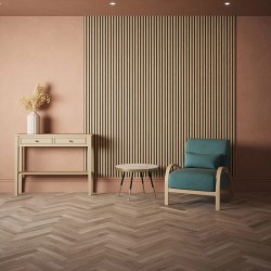 Natural Oak Acoustic Wall Panel - 600mm x 2400mm