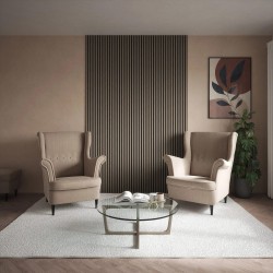 Alder Grey Acoustic Wall Panel - 600mm x 2400mm
