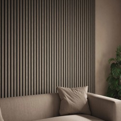 Alder Grey Acoustic Wall Panel - 600mm x 2400mm