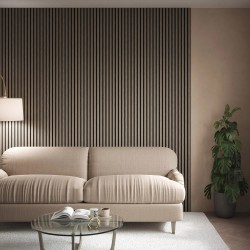 Alder Grey Acoustic Wall Panel - 600mm x 2400mm