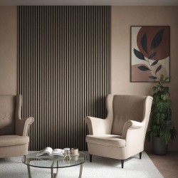 Alder Grey Acoustic Wall Panel - 600mm x 2400mm