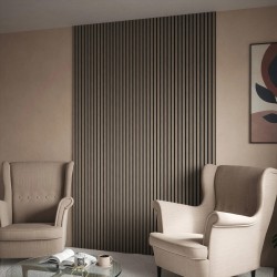 Alder Grey Acoustic Wall Panel - 600mm x 2400mm