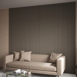 Alder Grey Acoustic Wall Panel - 600mm x 2400mm