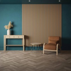 Medium Oak Acoustic Wall Panel - 600mm x 2400mm