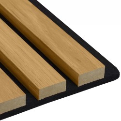 Medium Oak Acoustic Wall Panel - 600mm x 2400mm