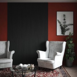 Slate Grey Acoustic Wall Panel - 600mm x 2400mm