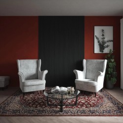 Slate Grey Acoustic Wall Panel - 600mm x 2400mm