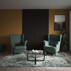 Dark Oak Acoustic Wall Panel - 600mm x 2400mm