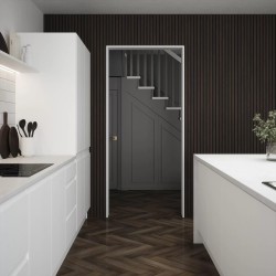 Dark Oak Acoustic Wall Panel - 600mm x 2400mm