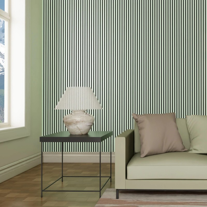 Sage Green Acoustic Wall Panel - 600mm x 2400mm