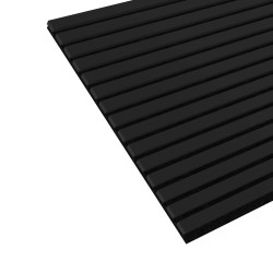 Lustrous Black Acoustic Wall Panel - 600mm x 2400mm