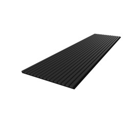 Lustrous Black Acoustic Wall Panel - 600mm x 2400mm