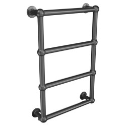 Alice Traditional Brushed Gunmetal Towel Rail - 500 x 750mm