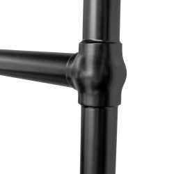 Alice Traditional Brushed Gunmetal Towel Rail - 500 x 750mm