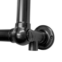 Alice Traditional Brushed Gunmetal Towel Rail - 500 x 750mm