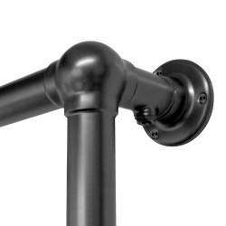 Alice Traditional Brushed Gunmetal Towel Rail - 500 x 750mm