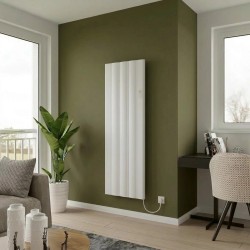 Kairo White Electric Flat Panel Radiator with Smart Control - 500mm (w) x 1600mm (h) - 1500W