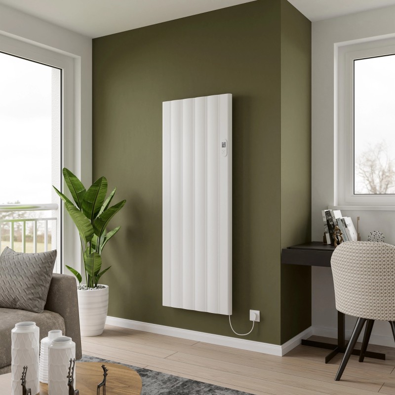 Kairo White Electric Flat Panel Radiator with Smart Control - 610mm (w) x 1600mm (h) - 2000W