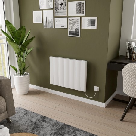 Kairo White Electric Flat Panel Radiator with Smart Control - 725mm (w) x 500mm (h) - 1000W