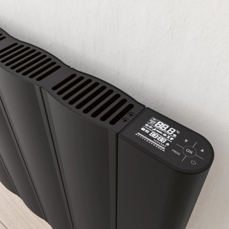 Kairo Black Electric Flat Panel Radiator with Smart Control - 725mm (w) x 500mm (h) - 1000W