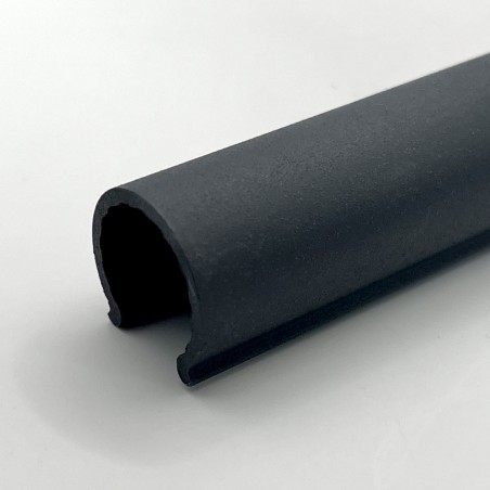 200mm Basalt Grey "Snap On" Retro Fit Plastic Pipe & Collars