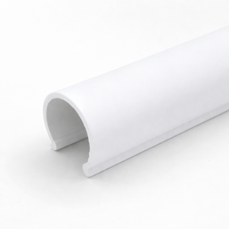 200mm White "Snap On" Retro Fit Plastic Pipe & Collars