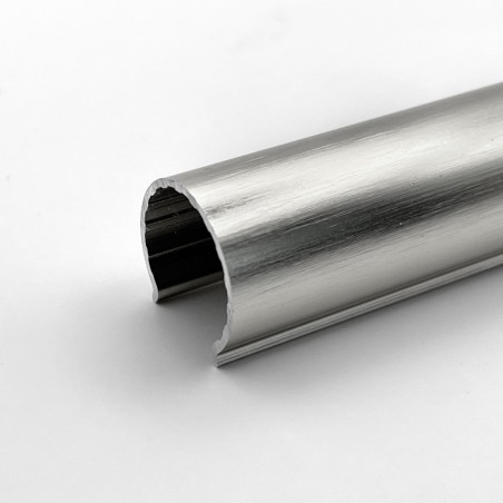 200mm Brushed Nickel "Snap On" Retro Fit Metal/Plastic Pipe & Collars