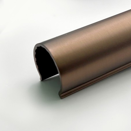 200mm Brushed Bronze "Snap On" Retro Fit Metal/Plastic Pipe & Collars
