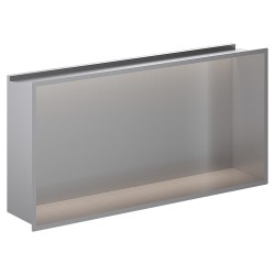 600 x 300mm Stainless Steel LED Shower Niche | Sleek Recessed Bathroom Storage