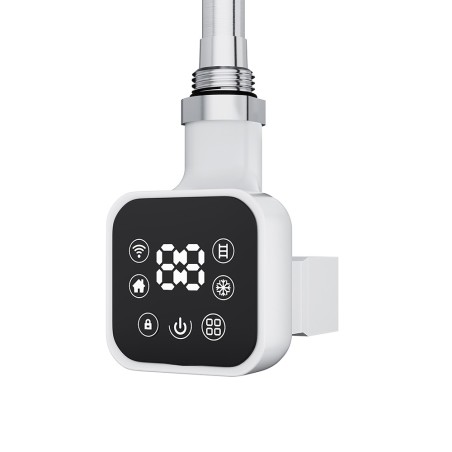 Cleo Square White Smart WIFI Thermostatic Electric Heating Element