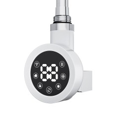 Cleo Round White Smart WIFI Thermostatic Electric Heating Element