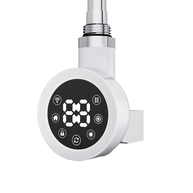 Cleo Round White Smart WIFI Thermostatic Electric Heating Element