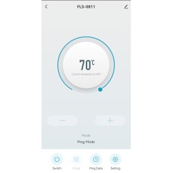 Cleo Round Slimline Chrome Smart WIFI Thermostatic Electric Heating Element