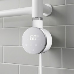 Cleo Round Slimline White Smart - closeup