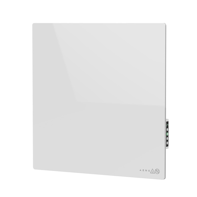 AENO 500W Smart Wifi White Glass Infrared Panel Heater - 500mm x 500mm