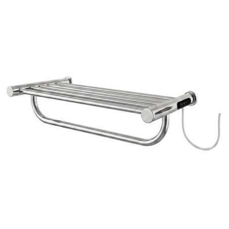 Ledge Polished Stainless Steel Dry Electric Heated Towel Shelf - 500 x 115mm